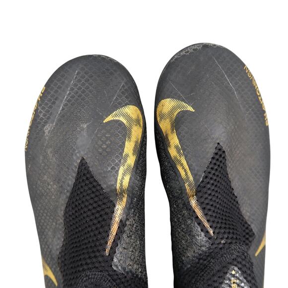 Nike Shoes Mens 7 Soccer Cleats Phantom Vision Pro FG Black Gold Athletic Sport - Picture 9 of 14